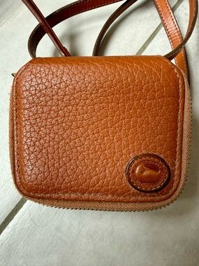 Dooney & Burke small Travel credit card, ID, money, license, cash, strap